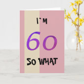 60. Geburtstag für Ihr Funny Karte (Gelbe Blume)