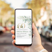 60. Geburtstag für ihren Erwachsenen Geburtstag ei Einladung