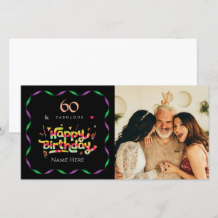 60. Geburtstag für Jemand Fabulous Custom Foto