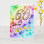 60. Geburtstag für jemanden Fabulous Karte (Gelbe Blume)