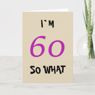 60. Geburtstag für sie lustig Karte