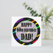 60. Geburtstag für Vater Karte (Stehend Vorderseite)