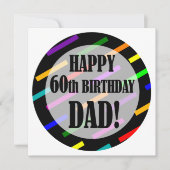 60. Geburtstag für Vater Karte (Vorderseite)