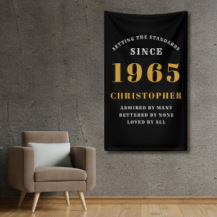 60. Geburtstag Geboren 1965 Namen hinzufügen Schwa Banner