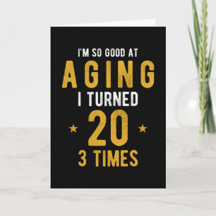 60. Geburtstag Geschenk Sprichwort Funny Karte