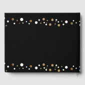 60. Geburtstag goldene Konfetti und schwarz person Gästebuch (Rückseite)