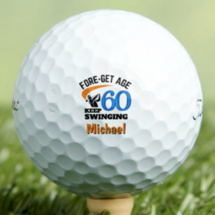 60. Geburtstag Golf Balls, 60 Jahre Funny Gift Bla Golfball