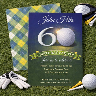 60. Geburtstag Golf Thema Einladung