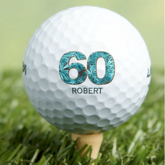 60. Geburtstag Golfbälle 60 Jahre Golfergeschenk