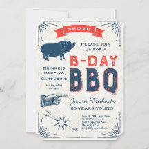 60. Geburtstag GRILLEN Party Alle Amerikaner Vinta