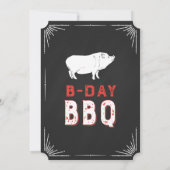 60. Geburtstag GRILLEN Party Chalkboard USA Vintag Einladung (Rückseite)