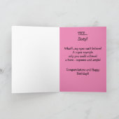 60 Geburtstag Gruß! Karte (Innenseite)