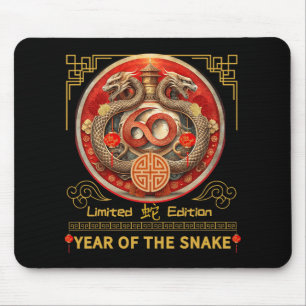 60. Geburtstag im Schlangenjahr 1965 Chinesisches Mousepad
