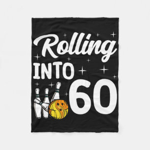 60. Geburtstag in 60 Bowling Fleecedecke