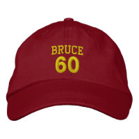 60 Geburtstag Individuelle Name RED Hat YELLOW Sti
