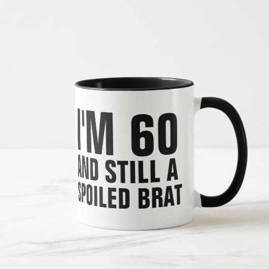 60. GEBURTSTAG, KAFFEE MUGS, BRAT TASSE (Rechts)