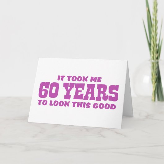 60. Geburtstag Karte (Vorderseite)