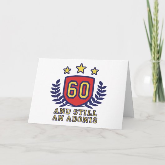 60. Geburtstag Karte (Vorderseite)