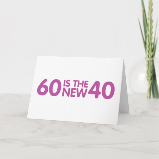 60. Geburtstag Karte (Vorderseite)