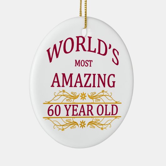 60. Geburtstag Keramikornament (Rechts)