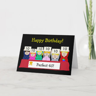 60. Geburtstag kundengerecht Karte