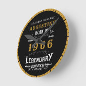 60. Geburtstag Legende Geboren 1966 Runde Wanduhr (Winkel)