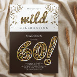 60. Geburtstag Leopard Foil Ballon Script Einladung<br><div class="desc">Leopard Foil Balloon Script Modern Birthday Design. Matching Produkte finden Sie in der Leopard Foil Balloon Adult Birthday Kollektion.</div>