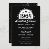 60. Geburtstag Limited Edition Einladung (Vorne/Hinten)