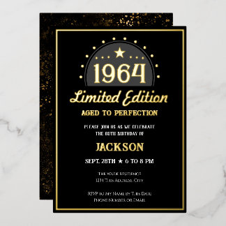 60. Geburtstag Limited Edition Einladung