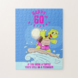 60. Geburtstag lustiges Zitat Jigsaw Puzzle