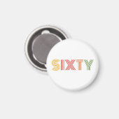 60. GEBURTSTAG MAGNET (Vorderseite/Rückseite)