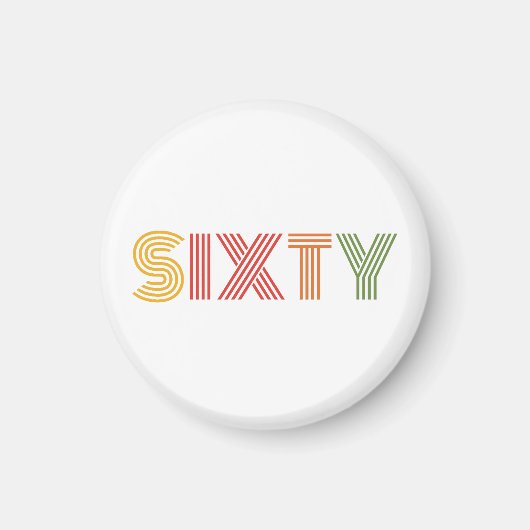 60. GEBURTSTAG MAGNET (Vorne)