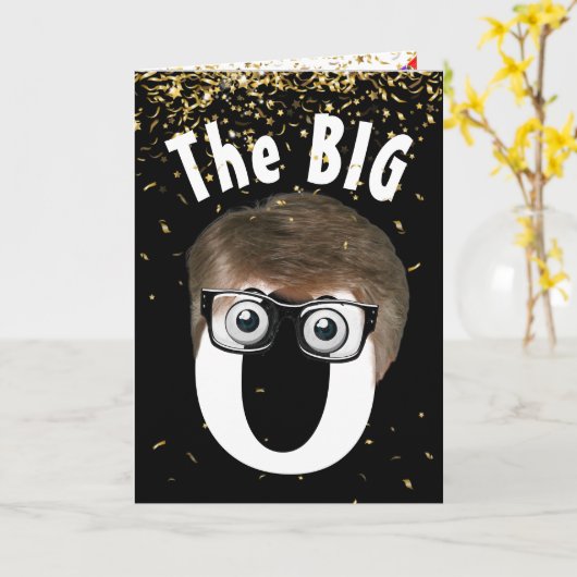 60. Geburtstag Mann auf schwarz Karte (Gelbe Blume)