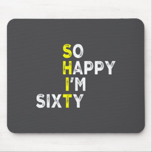 60. Geburtstag Mann Frau 60 Jahre Bday Lustiges Ge Mousepad