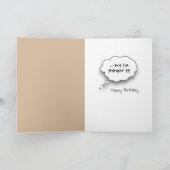 60. Geburtstag Meerkat Tragen eines Sombrero Karte (Innenseite)