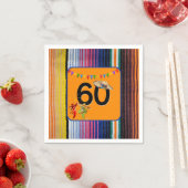 60. Geburtstag mexikanisches Design Serviette (Beispiel)