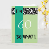 60. Geburtstag Motivierend Karte (Gelbe Blume)