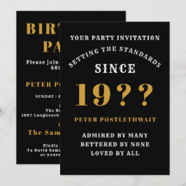 60. Geburtstag Name Jahr Schwarzes Gold für ihn hi Einladung