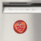 60. Geburtstag oder ein beliebiges Whimsical Heart Magnet (In Situ (Geschirrspüler))