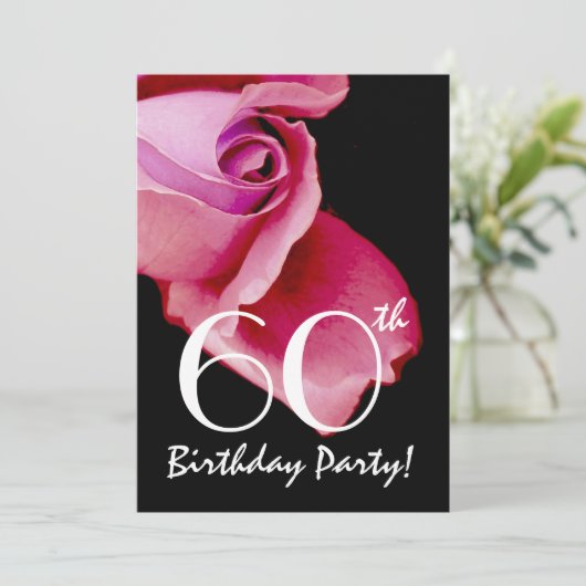 60. Geburtstag oder irgendeine Einladung (Stehend Vorderseite)