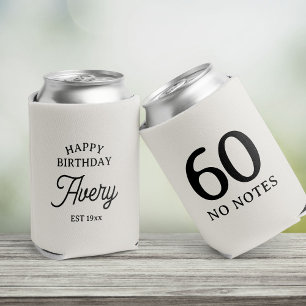60. Geburtstag ohne Notizen Personalisierte Minima Dosenkühler