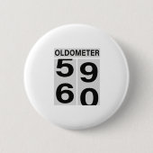 60. Geburtstag OLDOMETER Button (Vorderseite)