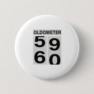 60. Geburtstag OLDOMETER Button