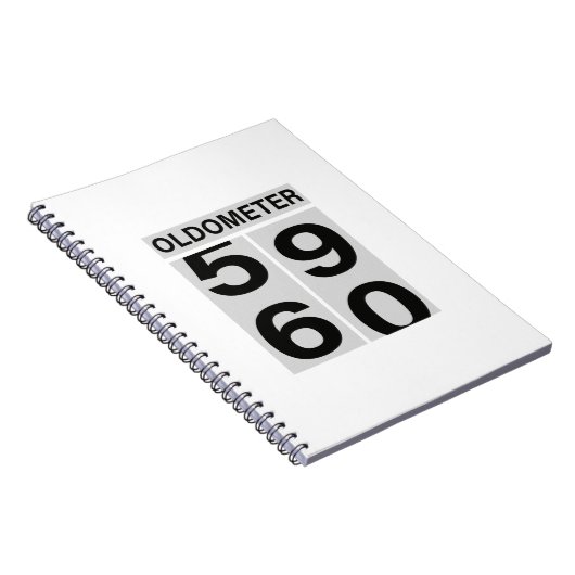 60. Geburtstag OLDOMETER Notizblock (Rechte Seite)