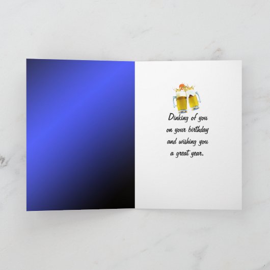 60. Geburtstag Pickleball Paddel Karte (Innenseite)