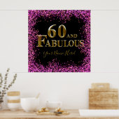 60. Geburtstag Poster (Küche)