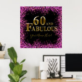 60. Geburtstag Poster (Heimbüro)