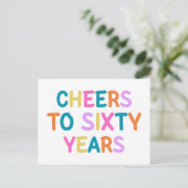 60. Geburtstag Postkarte (Stehend Vorderseite)