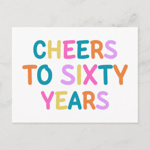 60. Geburtstag Postkarte