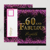 60. Geburtstag Postkarte (Vorne/Hinten)